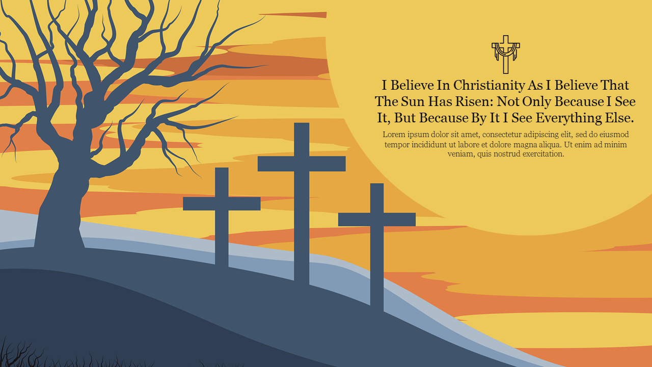 Incrediable Background PPT Christian PowerPoint Slide
